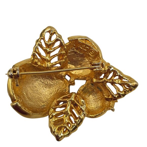 Retro Statement Jewelry Brooch Floral Bugs Whimsical Nature Cottage Core Pins - Picture 12 of 14